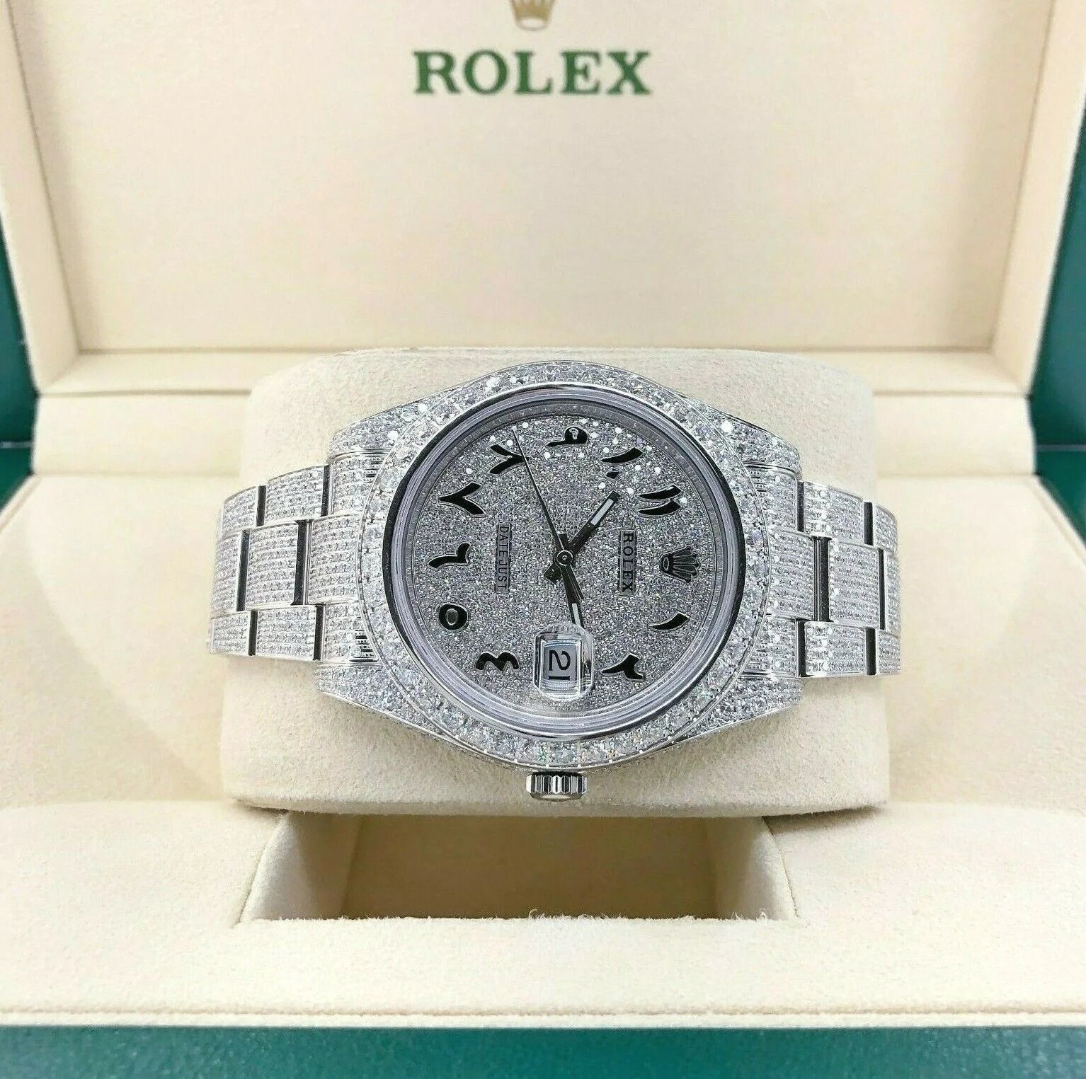 VVS-1 41mm arabic numerals date-just oyster