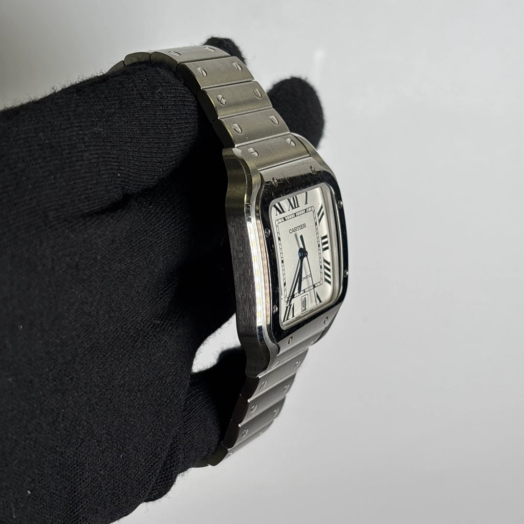 Santos 41mm White Dial