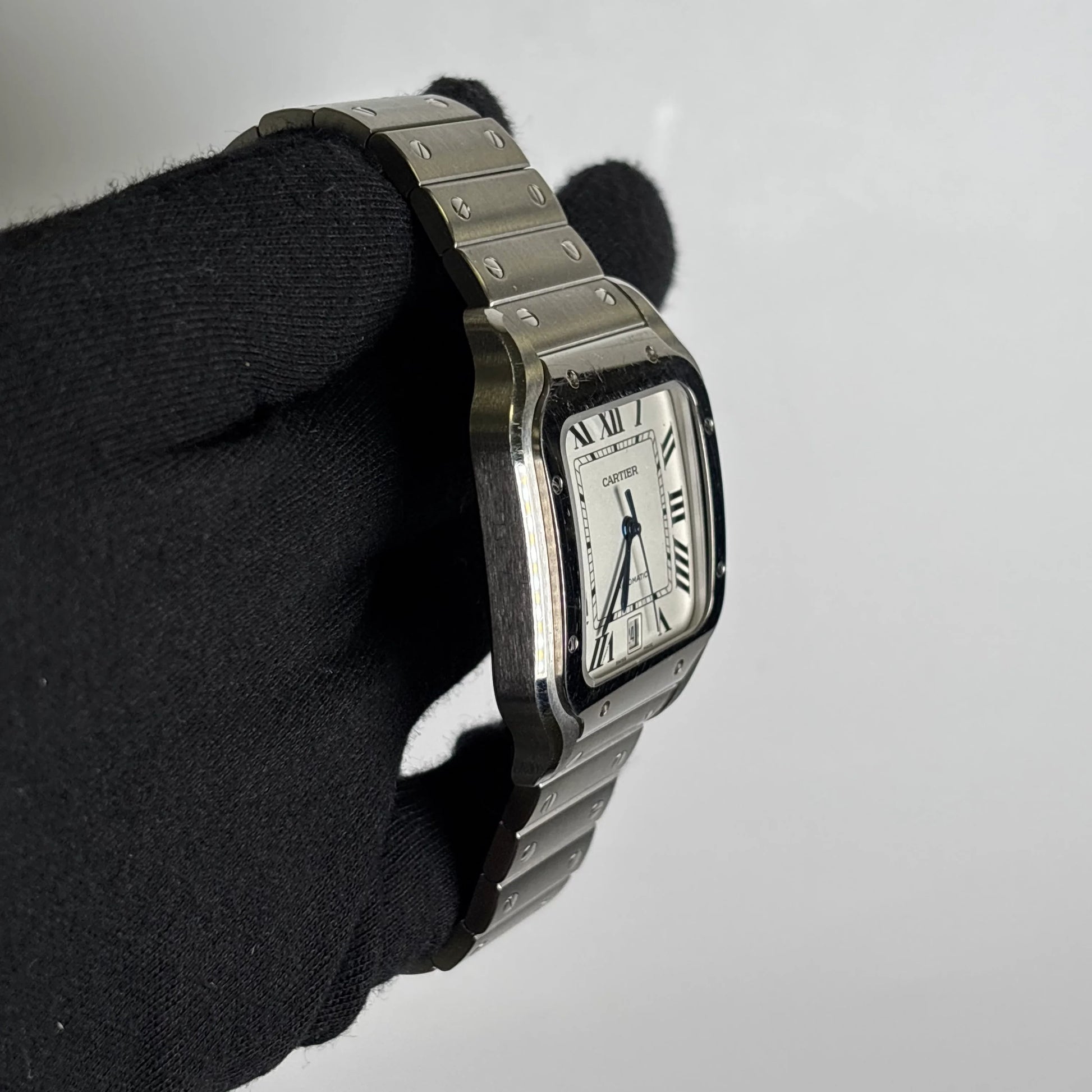 Santos 41mm White Dial