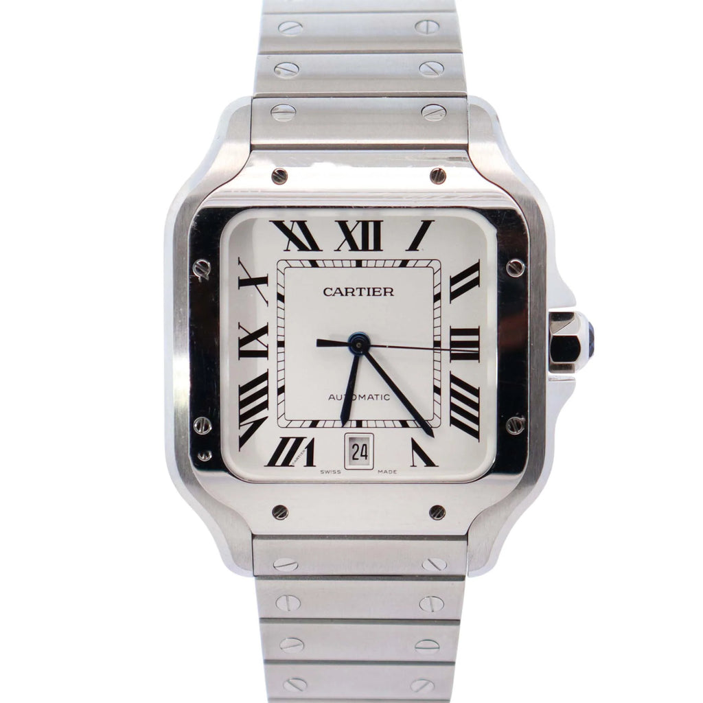 Santos 41mm White Dial